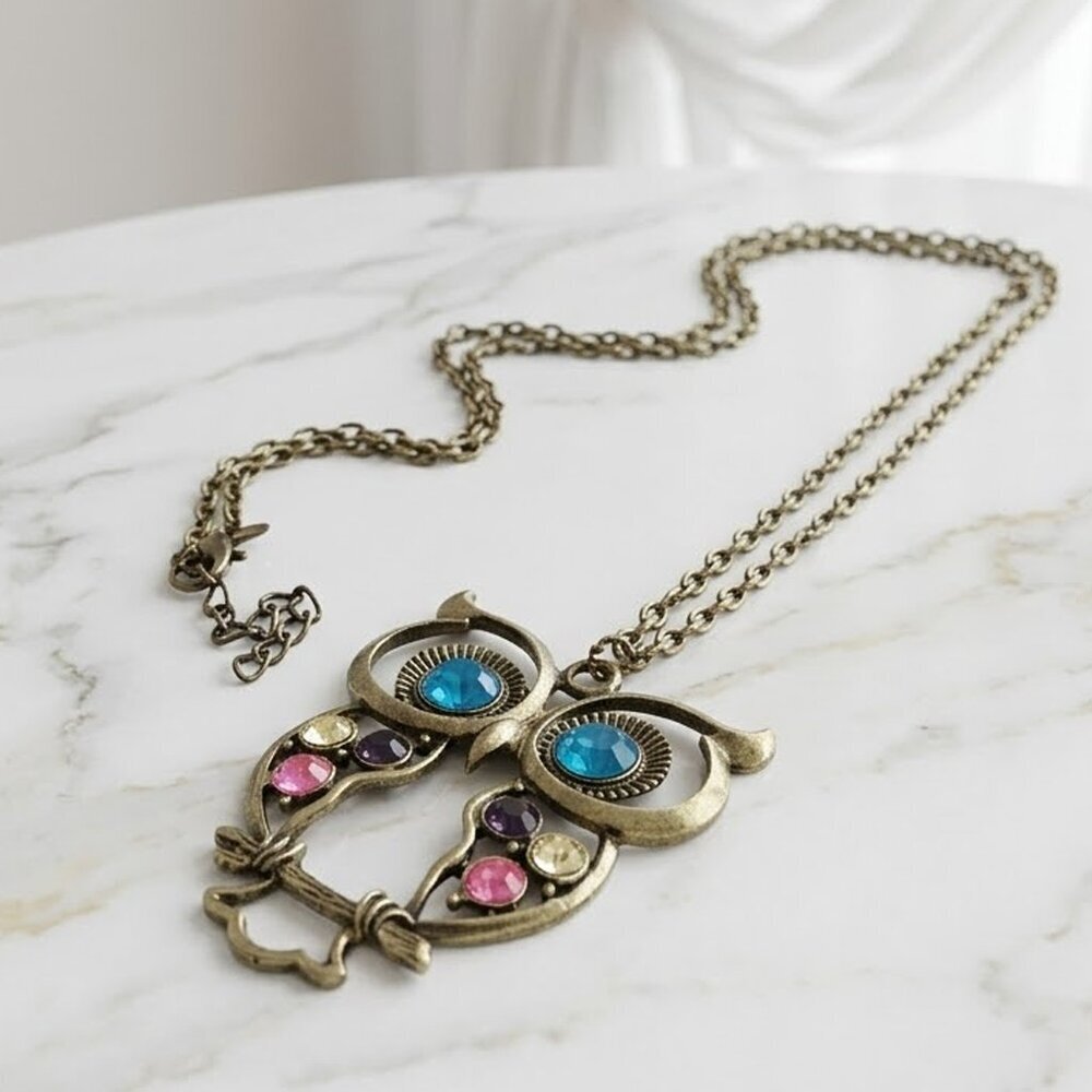 *Clearance* Ladies Cute Owl Necklace